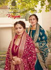 KAVIRA KALIYANI Latest Fancy Designer Heavy Bride Wedding Wear Heavy Work Vichitra Stylish Saree Collection
